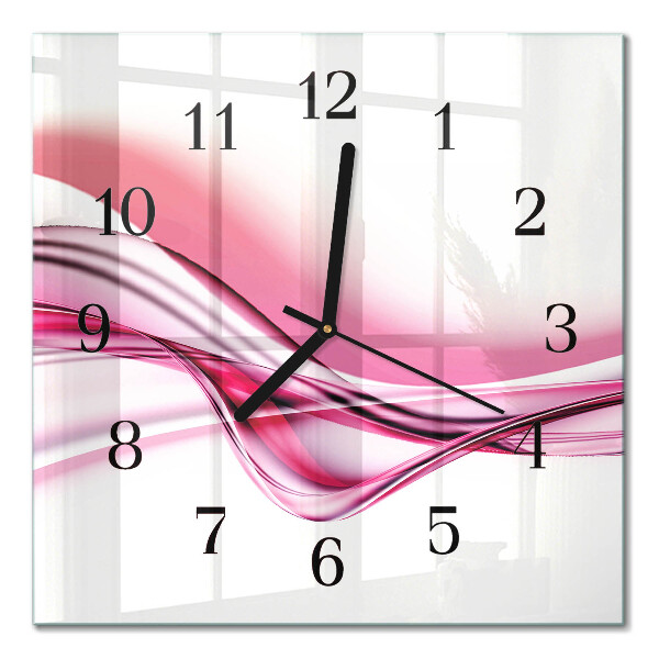 Quadrato orologio in vetro decorativo Arte astratta