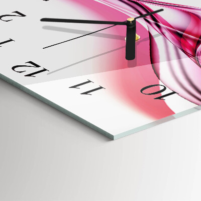 Quadrato orologio in vetro decorativo Arte astratta