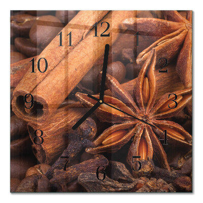 Orologio quadrato in vetro Vaniglia