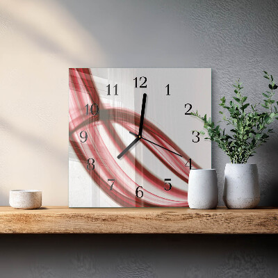 Orologio quadrato Linee astratte