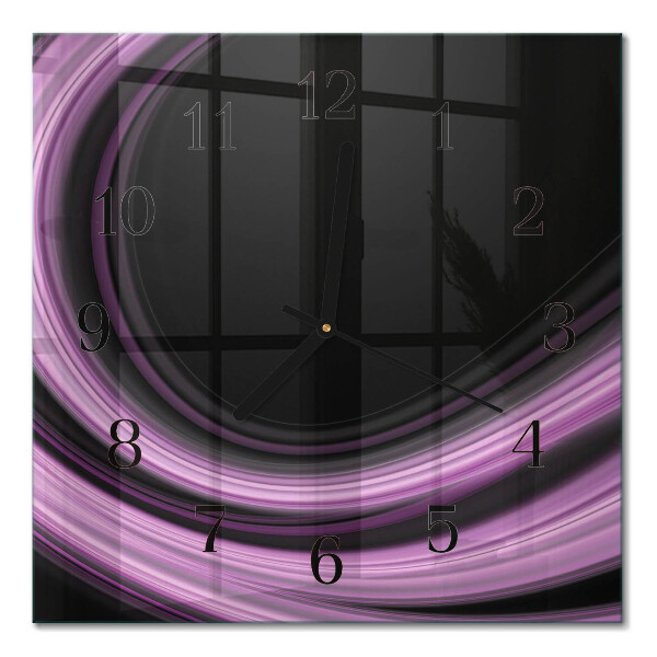 Quadrato orologio da parete Linee astratte