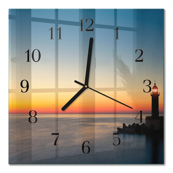 Orologio quadrato Faro sul mare