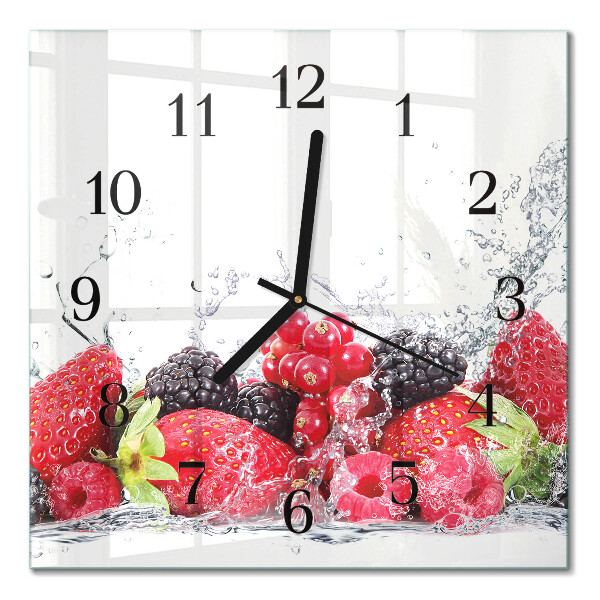 Quadrato orologio da parete Frutta