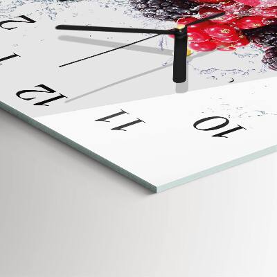 Quadrato orologio da parete Frutta