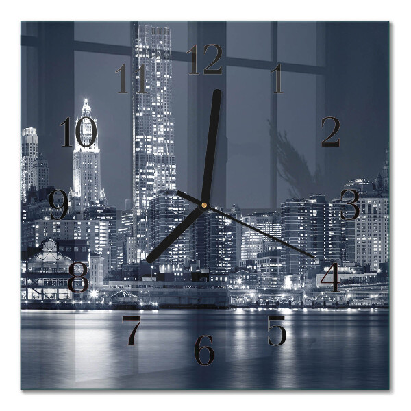 Quadrato orologio in vetro decorativo Orizzonte