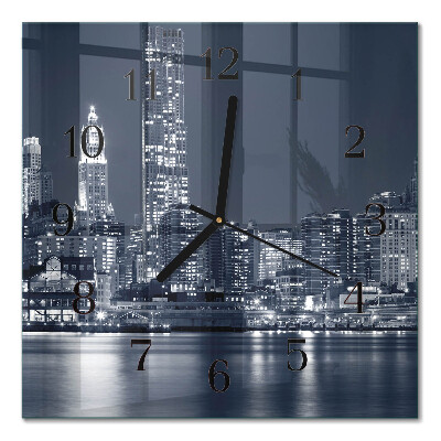 Quadrato orologio in vetro decorativo Orizzonte
