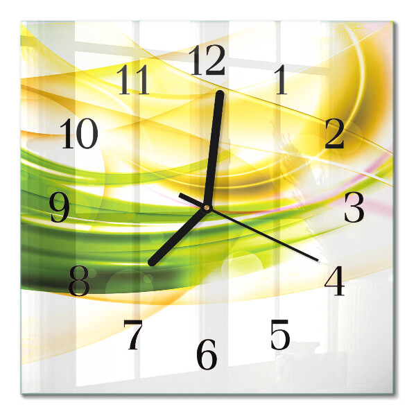 Quadrato orologio da parete Astrazione