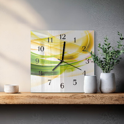 Quadrato orologio da parete Astrazione