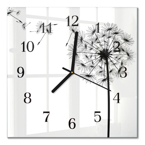 Orologio quadrato in vetro Dente di leone