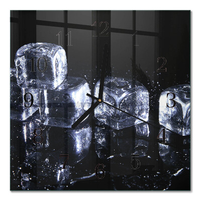 Quadrato orologio da parete Cubetti di ghiaccio