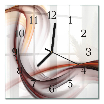 Quadrato orologio da parete Astrazione