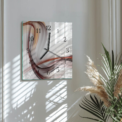 Quadrato orologio da parete Astrazione