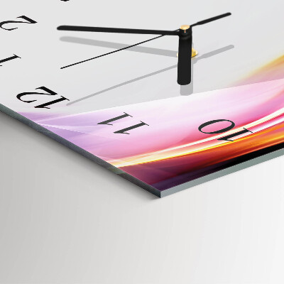 Quadrato orologio in vetro decorativo Astrazione