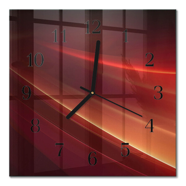 Orologio quadrato in vetro Astrazione