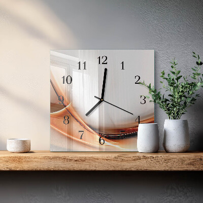 Quadrato orologio in vetro decorativo Astrazione