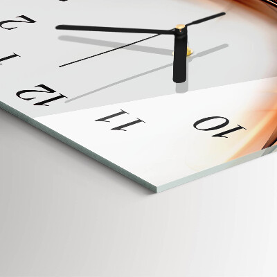 Quadrato orologio in vetro decorativo Astrazione