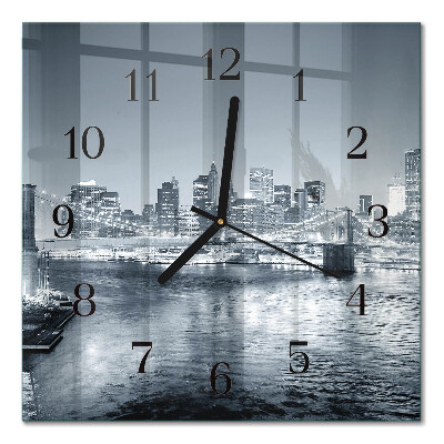 Orologio quadrato in vetro Orizzonte notturno