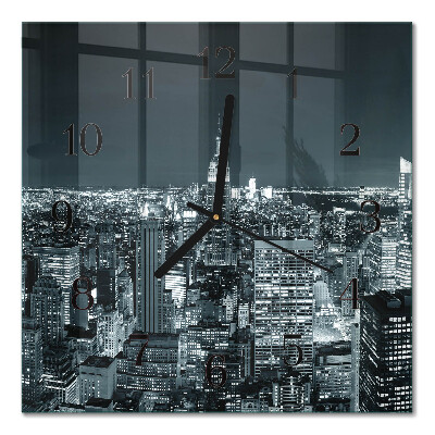 Orologio quadrato in vetro Orizzonte notturno