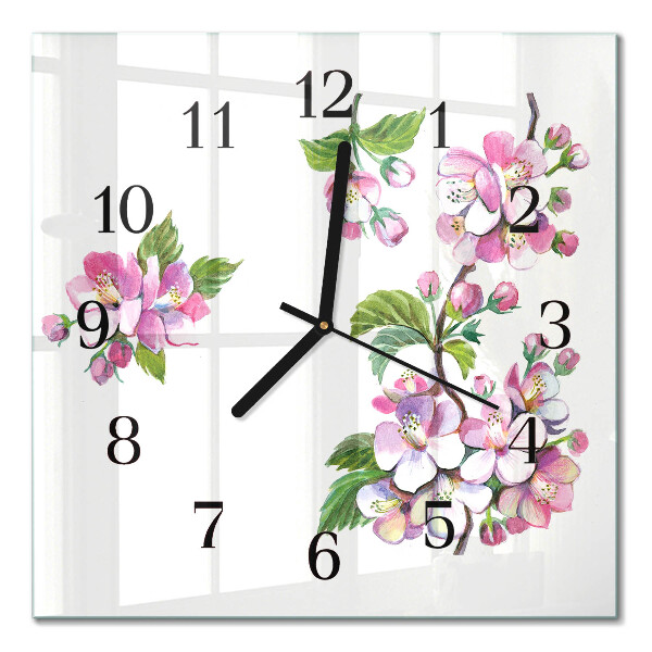 Quadrato orologio in vetro decorativo Mobili