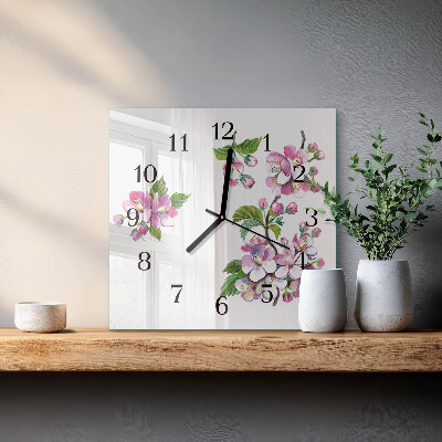 Quadrato orologio in vetro decorativo Mobili