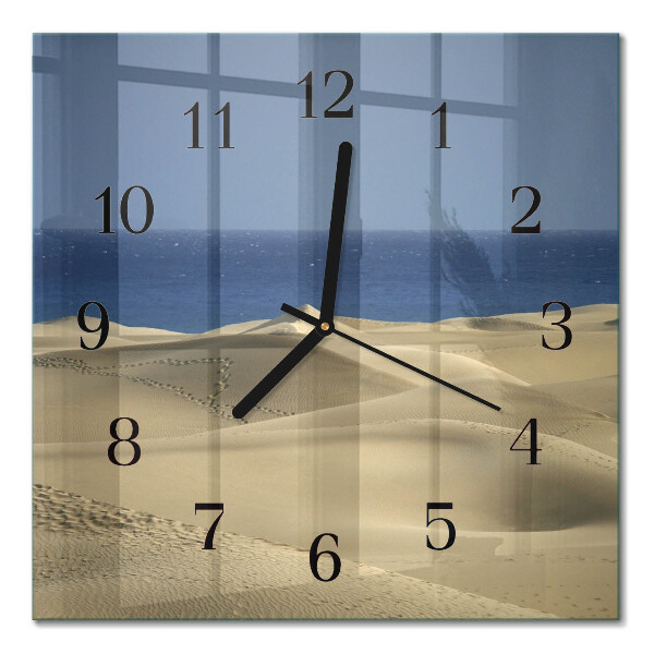 Quadrato orologio da parete Dune costiere