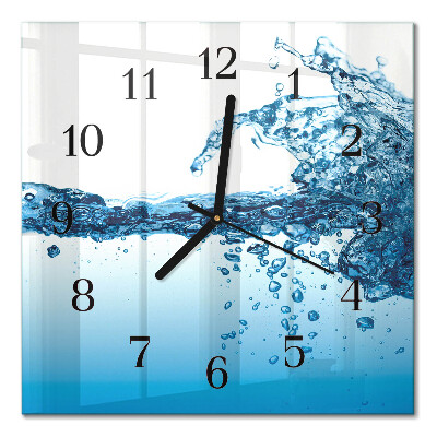 Orologio quadrato in vetro Acqua