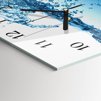 Orologio quadrato in vetro Acqua