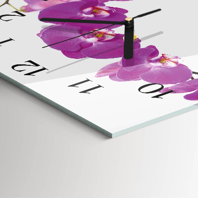 Orologio quadrato Orchidea