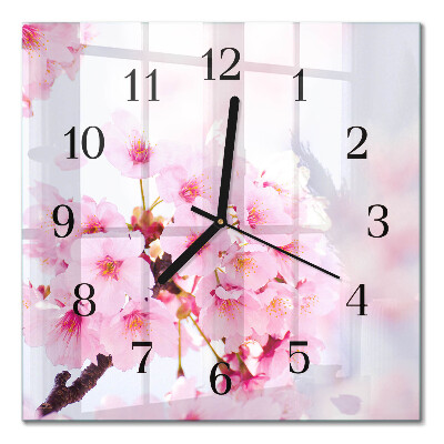 Quadrato orologio in vetro decorativo Mobili