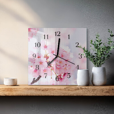 Quadrato orologio in vetro decorativo Mobili