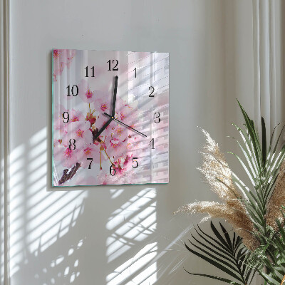 Quadrato orologio in vetro decorativo Mobili