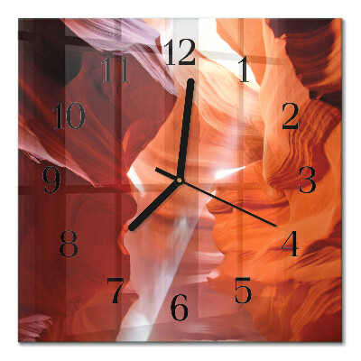 Orologio quadrato in vetro Grotta