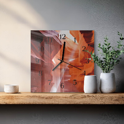 Orologio quadrato in vetro Grotta