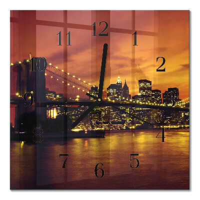 Orologio quadrato Ponte orizzontale