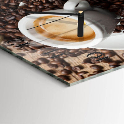 Orologio quadrato Una tazza di caffè