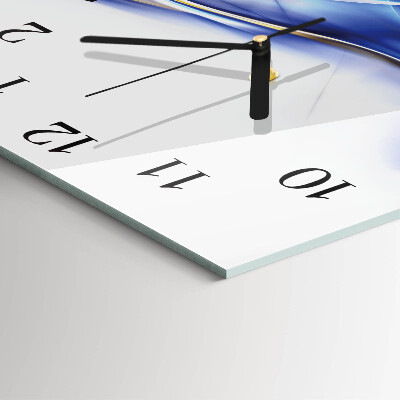 Orologio quadrato in vetro Linee astratte