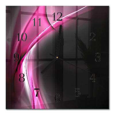 Orologio quadrato Linee astratte