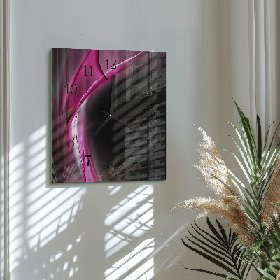 Orologio quadrato Linee astratte