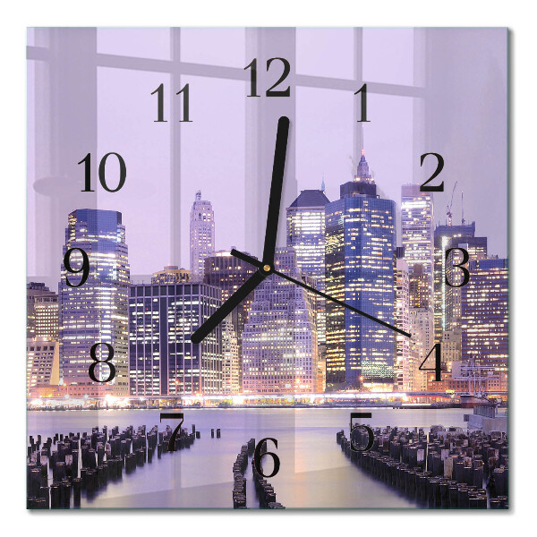 Orologio quadrato in vetro Orizzonte