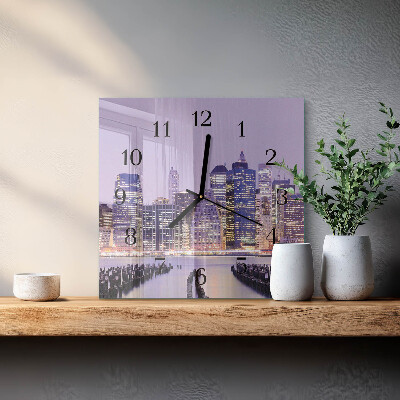 Orologio quadrato in vetro Orizzonte