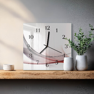 Quadrato orologio da parete Astrazione