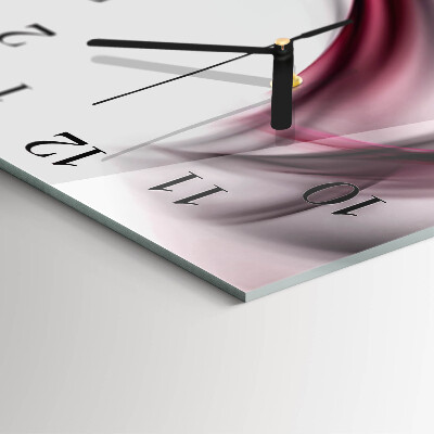 Quadrato orologio in vetro decorativo Linee astratte