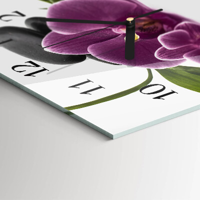 Orologio quadrato Orchidea