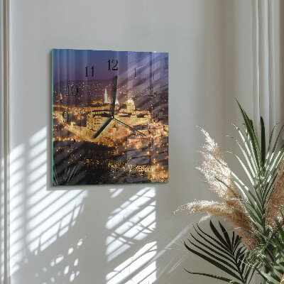 Orologio quadrato in vetro Budapest