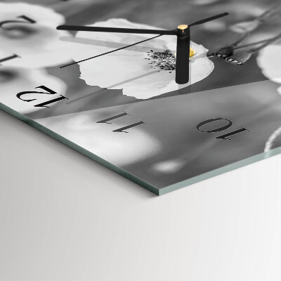 Orologio quadrato Papaveri