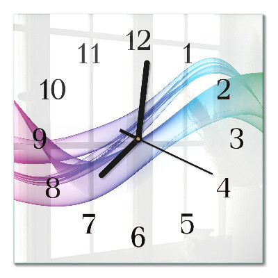 Orologio quadrato Linee astratte