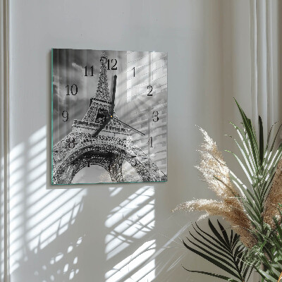 Quadrato orologio da parete Torre Eiffel Parigi