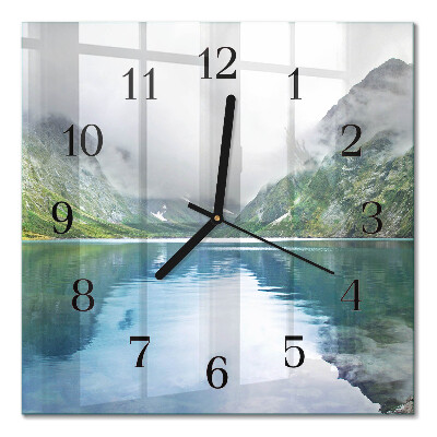 Orologio quadrato Lago di montagna