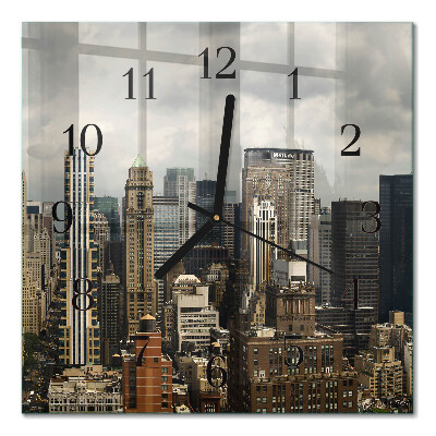 Orologio quadrato in vetro Orizzonte