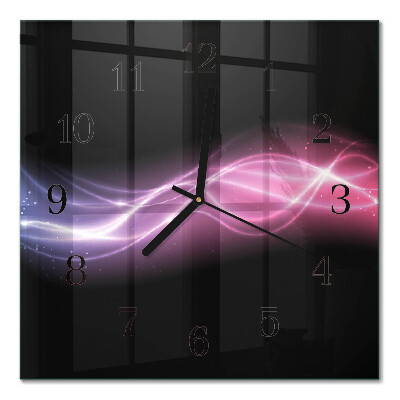 Quadrato orologio da parete Linee astratte